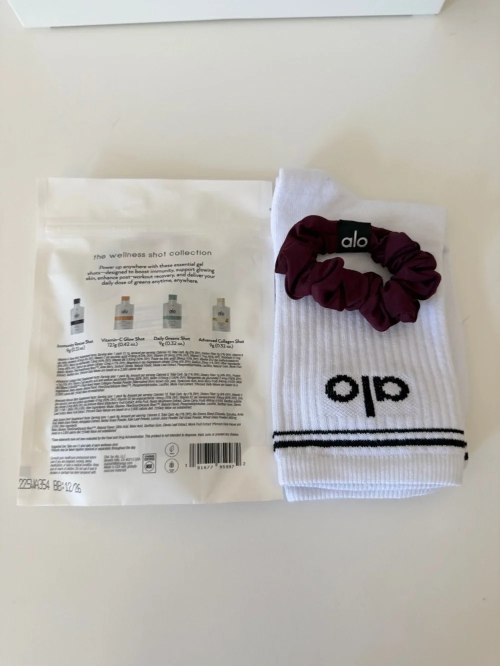 ALO Yoga Wellness Shot Collection Pack - White with Multicolor Accents